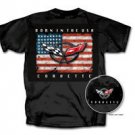 C5 Corvette "Born In The USA" Black T-Shirt - L