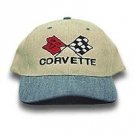 C3 Corvette Blue & Khaki Low Profile Brushed Twill Hat