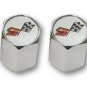 C3 Corvette Logo Valve Stem Caps - Chrome - (Set of 4)