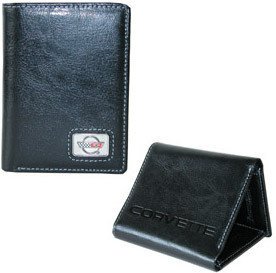 Corvette C4 Wallet - Black Leather