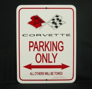 C3 1968-1972 Corvette Parking Only Sign