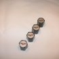 C6 Corvette Logo Valve Stem Caps - Black - (Set of 4)