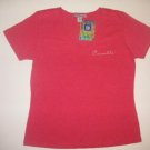 Women's Pink Rose Corvette Classic Script T-Shirt - M