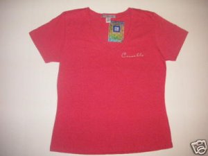 Women's Pink Rose Corvette Classic Script T-Shirt - M