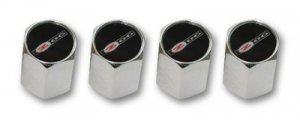 Z06 Corvette Logo Valve Stem Caps - Chrome - (Set of 4)