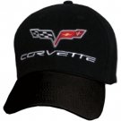 C6 Corvette Black Low Profile Brushed Twill Hat