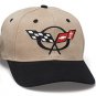 C5 Corvette Black/Khaki Low Profile Brushed Twill Hat