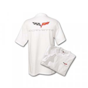 C6 Corvette White Silk Screened T-Shirt - 2XL