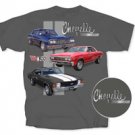 Chevrolet 3 Chevelle's Gray T-Shirt - 2XL