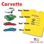Children's "One Vette, Two Vette" Yellow T-Shirt- 14-16