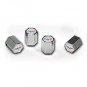 C6 Corvette Logo Valve Stem Caps - Chrome - (Set of 4)