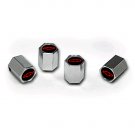 Chevy Red Bowtie Logo Valve Stem Caps - (Set of 4)