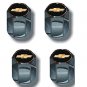 Chevy Gold Bowtie Logo Valve Stem Caps - (Set of 4)