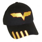 C6R Jake Corvette Black Cotton Twill Hat