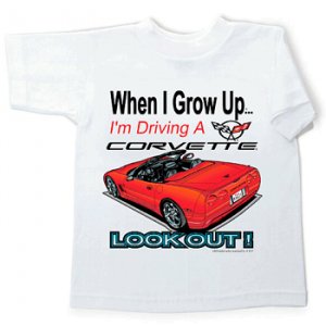 Children's "When I Grow Up..." Corvette T-Shirt - 4T