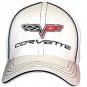 C6 Corvette White Flex Fit Hat
