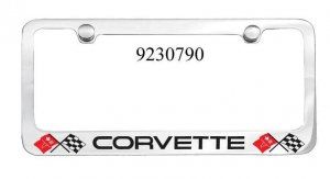 C3 Corvette Engraved License Plate Frame