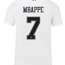 PSG x JORDAN White 7 MBAPPE 2018-19 Men Soccer Jersey Football Shirt New Stadium