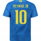 Brazil Away #10 NEYMAR JR World Cup 2018 Men Soccer Jersey Football Shirt Stadiu