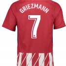 Atletico Madrid Home #7 GRIEZMANN 2017-18 Men Soccer Jersey Football Shirt New