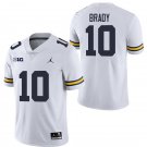 Michigan Wolverines 10 Tom Brady White Stitched  Jersey