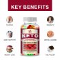 Keto BHB Gummies For Fat Burn ACV Weight Loss Detox Keto Diet Pills 60 Gummy
