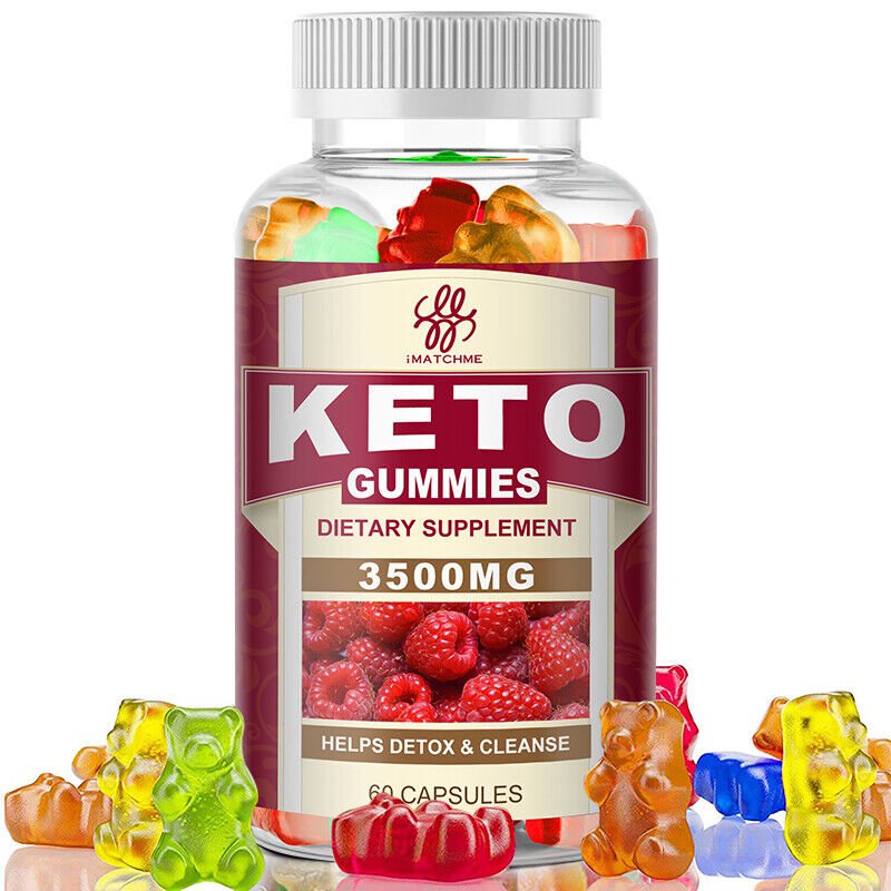 Keto BHB Gummies For Fat Burn ACV Weight Loss Detox Keto Diet Pills 60 Gummy