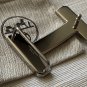 Hermes H 38mm Silver 3D QUIZZ Belt Buckle with pouch