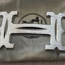 Hermes H 38mm Silver Brushed Farwest Belt Buckle with pouch