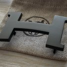 Hermes H 38mm Black Matte Constance H Belt Buckle with pouch