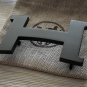 Hermes H 38mm Black Matte Constance H Belt Buckle with pouch