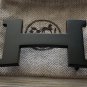 Hermes H 38mm Black Matte Constance H Belt Buckle with pouch