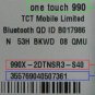 Alcatel Network Unlock pin LinkZone MW40CJ MW40V MW40VD MW41MP MW41NF MW41TM