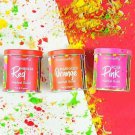 3X Herbal Gulal Holi Color With Natural Ingredient Red, Orange ,Green 80gm Per