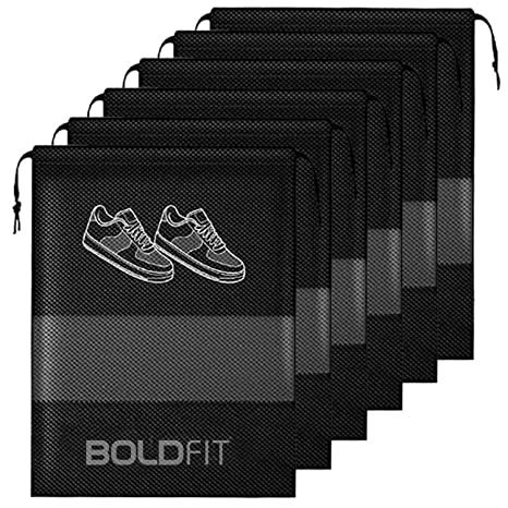 Boldfit Shoe Bag for Travel & Storage Travel Organizer ( Pack of 6 Shoe Pouch)