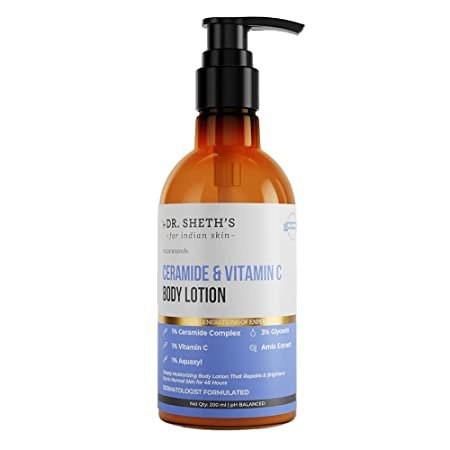 Dr. Sheth'S Ceramide & Vitamin C Body Lotion |Repairs & Brightens Skin