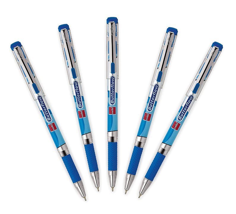 CELLO BUTTERFLOW (BLUE) BALL POINT PEN SET 20 Pcs
