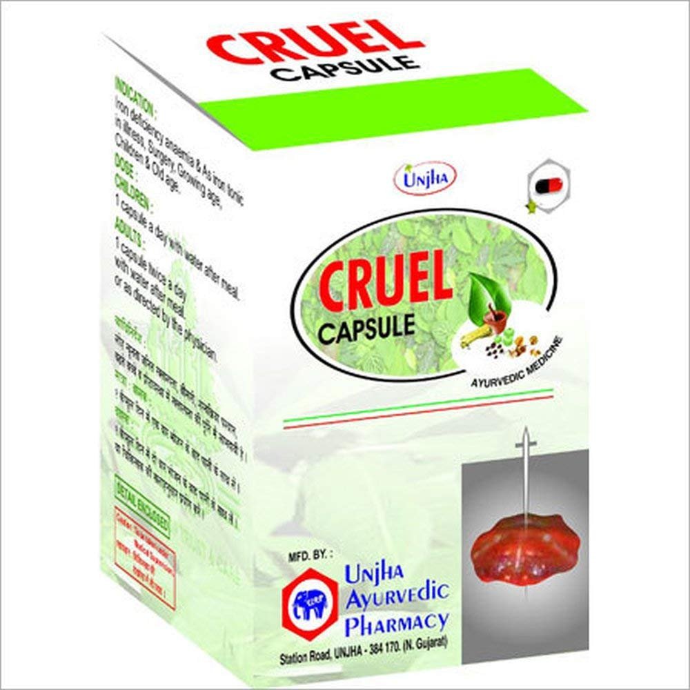 Unjha Ayurvedic Cruel 30 Capsules - Abnormal Growth of the Tissues