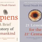 Yuval Noah Harari 2 Books Set: Sapiens & 21 Lessons For The 21st Century