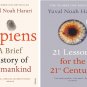 Yuval Noah Harari 2 Books Set: Sapiens & 21 Lessons For The 21st Century
