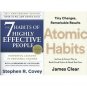 2 Books Set: The 7 Habits + Atomic Habits (English, Paperback)