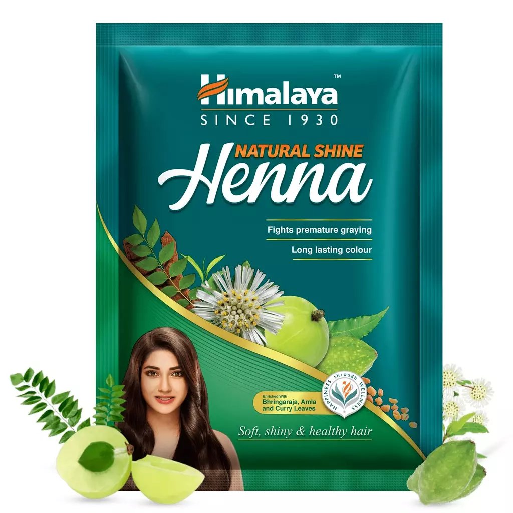 5X Himalaya Natural Shine Henna Mehandi Powder -Hair Color 50g Pack - Free Ship