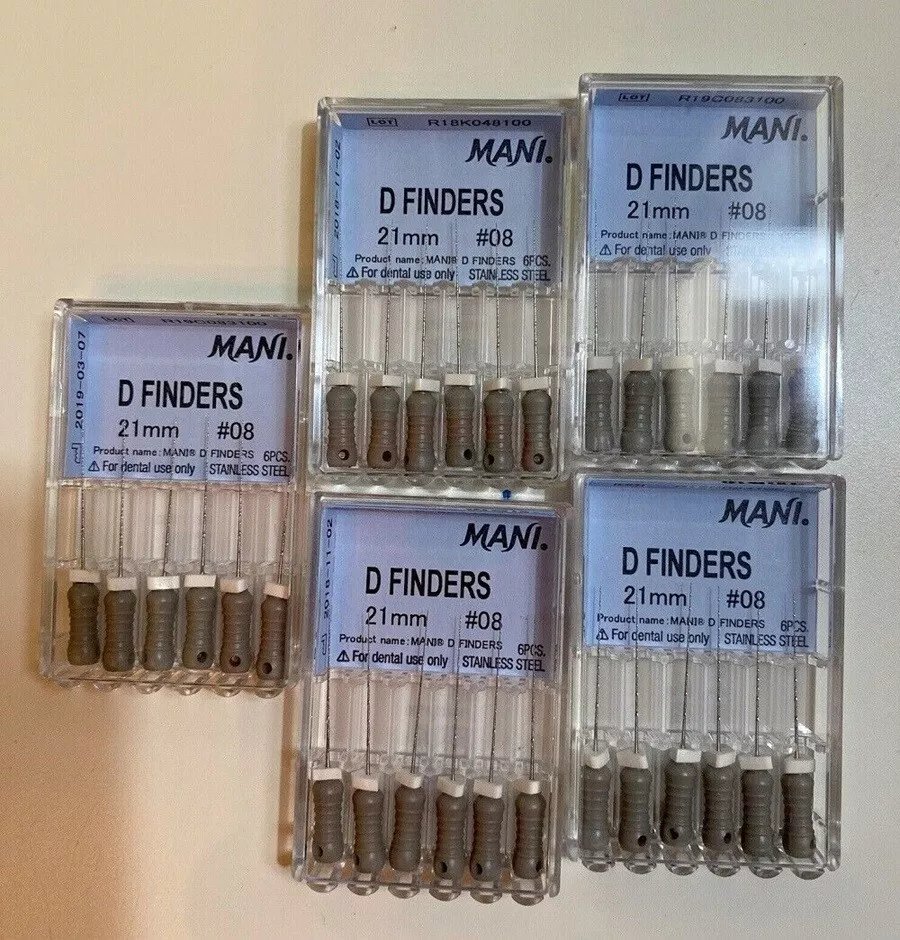 5 X Mani D Finders Endodontic Files for Calcified Canals Dental Free Shipp