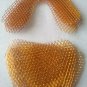 Dental Lab Grid Strengtheners Reinforcement Mesh 5 Pair Gold Plated Upper Lower