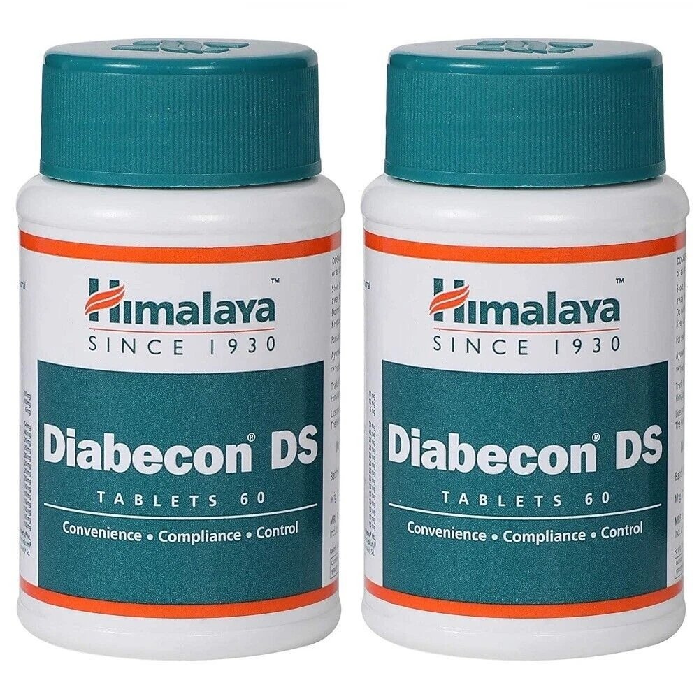 2 x Himalaya Diabecon DS(Double Strength) 60 Tablets Each | Free Shipping