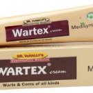 2X Medisynth Wartex Cream 20 gm for warts and corns