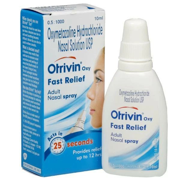 Otrivin Oxy Fast Relief Adult Nasal Spray Relief From Blocked Nose 10 ml