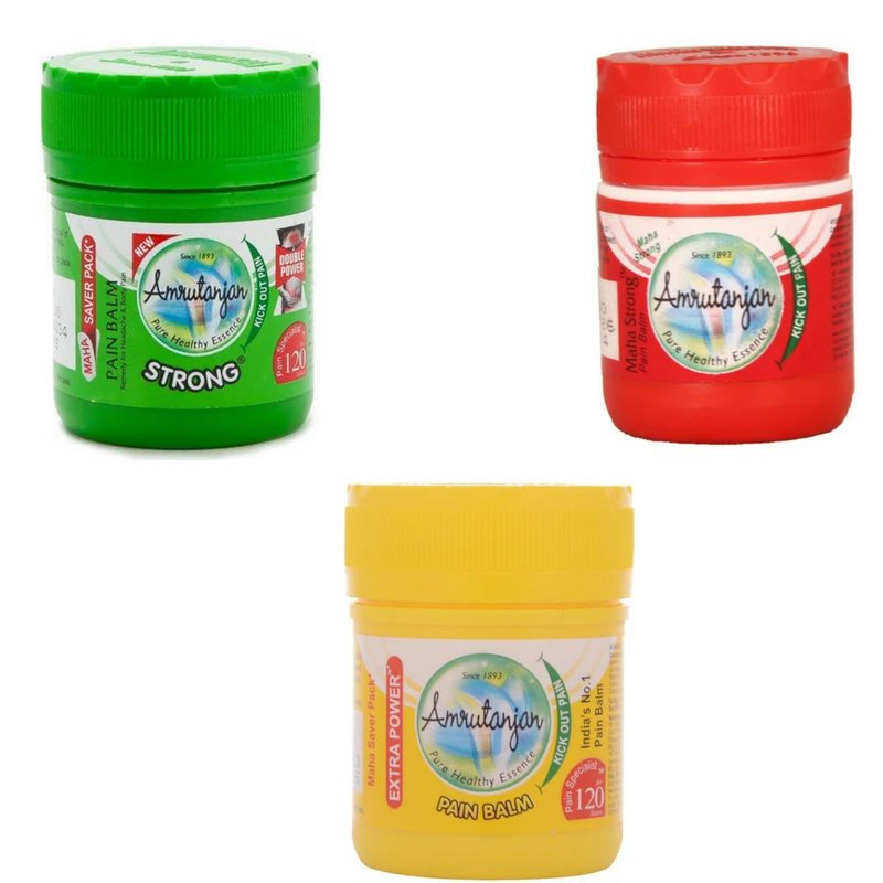 Amrutanjan Strong, Maha Strong Extra Power Pain Balm For Headache 8 Ml