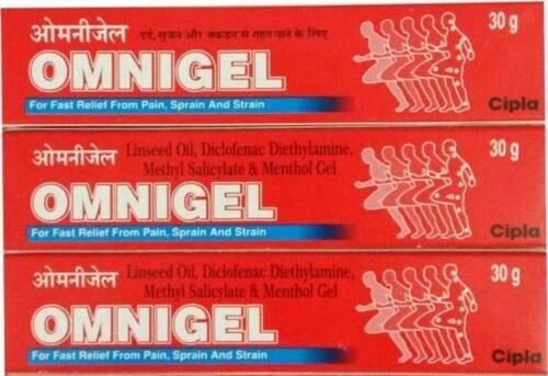 Omni Gel For Fast Relief From Pain Cream 30 Gm - 3 Creams