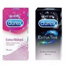 Durex Extra Time & Extra Ribbed Condoms (40S)